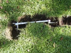 with this new pipe replacement the sprinkler system has the proper water pressure