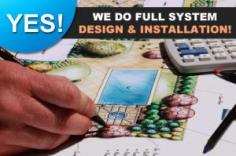 we can provide you with a full lawn sprinkler system design and installation