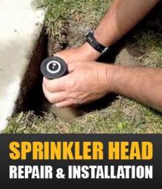 we provide professional sprinkler head repair and installation